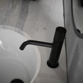 thumbnail image 5 of CoSoTower Modern Contemporary Black Bathroom Ceramic Hot Cold Water Mixer Tap Black Faucet Mixer Basin Faucet,Metered Faucets, 5 of 6