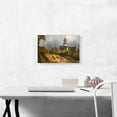 thumbnail image 2 of ARTCANVAS Summer Landscape With Church Canvas Art Print by Carl Blechen - Size: 18" x 12" (1.50" Deep), 2 of 9