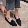thumbnail image 6 of Teacher Appreciation Gifts AXXD Four Season Suede Pointed Toe Comfort Shoes Comfort Plus Size Black Black Flats Shoes Women Dressy Comfort Christmas Size 36(US:5.5), 6 of 7