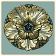 thumbnail image 3 of Vision Studio 15x15 Black Modern Framed Museum Art Print Titled - Floral Medallion V, 3 of 5
