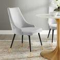 thumbnail image 2 of Modway Adorn 17.5" Tufted Performance Velvet Dining Side Chair in Navy, 2 of 9