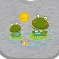 thumbnail image 4 of Inktastic Fishing Frogs Cute Fisherman Boys Baby Bib, 4 of 4