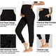 Pantalons de Grossesse pour Femmes Pantalons de Yoga avec Poches – image 5 sur 7