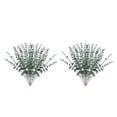 thumbnail image 3 of Kearding 12 piezas Mano de obra fina Eucalipto Planta simulada Ramo Alta simulación Plantas artificiales Decoración Gran cantidad Escarcha Escarcha verde oscuro 2Conjunto, 3 of 6