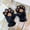 Black, variant on Uuowzo Cute Animals Paw Gloves Pet Claw Bear Palm Gloves Full Finger for Cold and Warmth Protection Winter Gloves for Women Men, Black