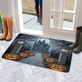 thumbnail image 5 of Evil Pumpkin Ghost Front Door Mat,Durable Absorbent Happy Halloween Mat 17x30 Inch Floor Mat for Kitchen Nursery Floor Entryway Rug, 5 of 6