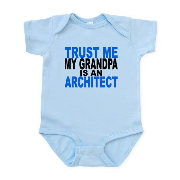 CafePress - Trust Me My Grandpa Is An Architect Body Suit - Baby Light Bodysuit, Size Newborn - 24 Months