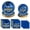 Blue,Gold, variant on OuMuaMua 2026 Graduation Party Dinnerware Supplies - 200 Pcs Blue White Graduation Disposable Plates and Napkins for 2026 College High School Graduation Party Decorations, Serves 50