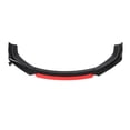 thumbnail image 4 of For Honda Civic Sedan Coupe Glossy Black Front Bumper Lip Splitter Chin Spoiler, 4 of 7