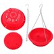 thumbnail image 2 of Red Plastic Hanging Flowerpot for Storage Made of Sturdy and Durable Moderate Size, 2 of 4
