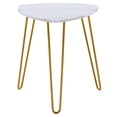 thumbnail image 5 of Veryke Coffee Table, Mid Century Vintage Side Table End Table for Living Room, Modern Small Marble Sofa End Tables Sets for Office, White, 5 of 6