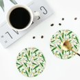thumbnail image 4 of Kdxio Tulips Flowers Funny Coasters,4 Pcs Leather Coasters,Housewarming Gifts,Protect Furniture from Water Marks Scratch and Damage, 4 of 8