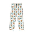 thumbnail image 6 of Uemuo Sea Turtle Pattern Men's Wide Leg Palazzo Lounge Pants with Pockets Light Weight Loose Comfy Casual Pajama Pants-Small, 6 of 9