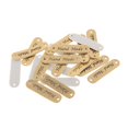 thumbnail image 4 of 20 Pcs Retro Labels PU Leather Label Tags Buttons Apparel Handmade , 45x12x1mm Gold, 4 of 6
