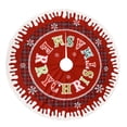 thumbnail image 2 of Durable Fabric Cartoon Printed Christmas Tree Skirt Xmas Tree Decoration Home New, 2 of 2
