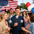 thumbnail image 6 of huayou 4th of July Star Wand, Reusable Lightweight Star Decor for Party, Vase Filled, Fireplace, 6 of 6