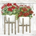 thumbnail image 2 of Jacobs, Cindy 12x12 White Modern Wood Framed Museum Art Print Titled - Red Geraniums, 2 of 4