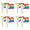 thumbnail image 1 of 200 Pack Intersex Progress Gay Pride Stick Flag Small Mini Rainbow Hand Held LGBTQ Flags,5x8 Inch,200x small Rainbow stick flags,Photo Color, 1 of 6
