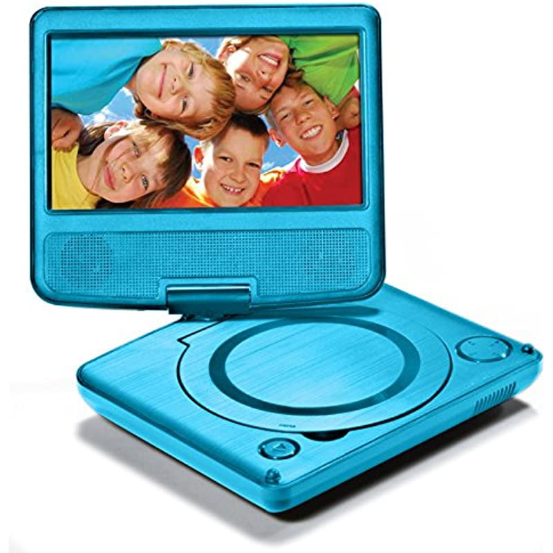 LEXiBOOK Portable DVD Player for Kids, 7" LCD Screen, 2 BuiltIn Stereo Speakers, USB Port