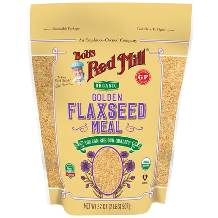Bob's Red Mill, Organic Golden Flaxseed Meal, 32 oz (Pack of 2)