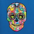 thumbnail image 5 of Wild Bobby Dean Russo Colorful Sugar Skull Streetwear Women Graphic Tee, Royal, Small, 5 of 5