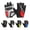 Red, variant on Gel Padded Cycling Gloves for Men and Women, Half Finger Bike Gloves with Breathable Anti-Slip Design