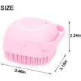 thumbnail image 4 of Silicone Body Brush Shower Scrubber with Shower Gel Dispenser Function, 4 of 5