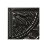 Genesis Antique Black Ceiling Tiles - Easy Drop-In Installation – Waterproof, Washable and Fire-rated - High-Grade PVC to Prevent Breakage (12" x 12" Sample)