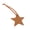 Light Brown, variant on Sophisticated Leather Star Keychain Five-pointed Star Pendant Multipurpose Luggage Identifier Accessory for Women
