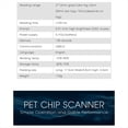 thumbnail image 4 of Lector RFID para Animales de 134,2 KHz Lector de Identificación de Mascotas de 125 KHz Escáner de Chip Animal Recargable Lector de Etiquetas de Chip de Vidrio -B, 4 of 8
