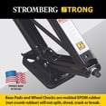 thumbnail image 4 of Stromberg Carlson Travel Trailer Leveler Kit - One Base Pad Peak for Tongue Jack, Two Rubber Wheel Chocks, Two Levelers for RV Campers, Two Anti-Slip Mats for Levelers, Four Base Pads and Storage Bag, 4 of 6