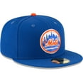 thumbnail image 3 of Men's New Era Blue New York Mets Cooperstown Collection Wool 59FIFTY Fitted Hat, 3 of 6