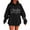 Black, variant on You Are Stronger Than The Storm Hoodies for Women Mental Health Matters Inspirational Positive Hooded Sweatshirt