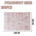 thumbnail image 2 of 200 Sheets Checkered Dry Paper Sheets, Paper Liners for Plasic Food Basket, Special for Wrapping BreadOff white 138*28cm, 2 of 6