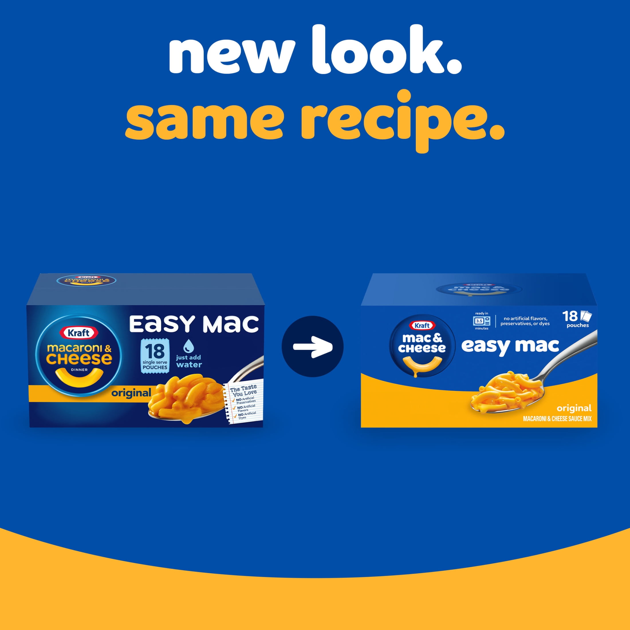 Kraft Easy Mac Original Mac & Cheese, Microwavable Dinner