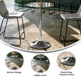 thumbnail image 2 of 23.5'' Round Adjustable Height Glass Table (Adjustable Range 33.5'' - 41''), 2 of 9