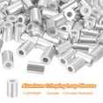 thumbnail image 3 of 120 Pack Aluminum Crimping Loop Sleeve for 3/64" Diameter Wire Rope, Round Aluminum Wire Rope Sleeve, 3 of 6