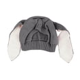 thumbnail image 2 of Rohuuque Hats Rabbit Ears Beanie Cap Winter Warm Knit Caps for Toddlers Baby Girls and Boys Free Size Gray, 2 of 3