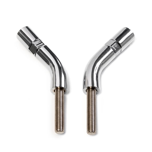 Krator Chrome Mirror Stem Extender 3 Inch Extension Set Compatible with 1984-1986 Harley Davidson XLX XLX
