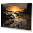 thumbnail image 2 of Designart "Rocky Beach in a Photo V" Nautical & Beach Wall Art Living Room, 2 of 5