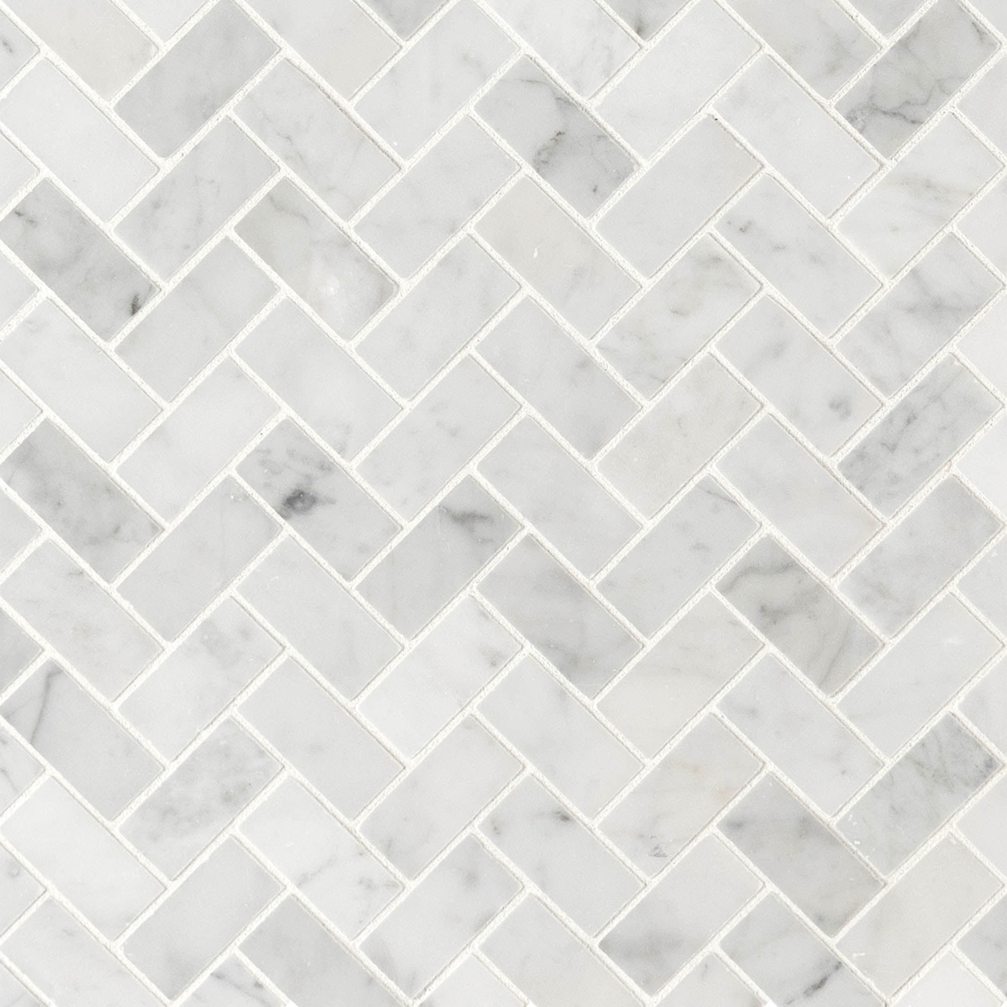 Msi Carrara White 1 X 2 Herringbone Honed Marble Mosaic Tile Walmart Com