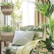thumbnail image 2 of La Jol & iacute;e Muse, jardinera para colgar en exteriores, macetas de flores de pasto de mar natural, Beige2pcs Feliz Sencillez, 2 of 4