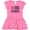 Raspberry with Polka Dots, variant on Inktastic Breast Cancer Awareness Pink Ribbons and Flag Girls Toddler Dress