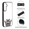 thumbnail image 2 of WIRESTER Shockproof Soft Rubber Cover Case for Samsung Galaxy S25 6.2" 2025, Raccoon Hands Out, 2 of 5