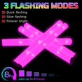 thumbnail image 4 of Barras luminosas de espuma a granel, 30 unidades de barras de espuma con luz rosa, 3 modos de parpad, 4 of 7