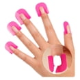 thumbnail image 1 of Reusable Soft Plastic Nail Polish Stencils With(26pcs, Pink), 1 of 5