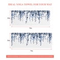 thumbnail image 6 of Blue Eucalyptus Leaves Yoga Towel for Hot Yoga Non Slip, Weeping Spring Botanical Summer Yoga Mat Towel Absorbent Yoga Sweat Towels Microfiber Hot Yoga Blanket for Bikram Pilates 26"x70", 6 of 7