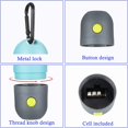 thumbnail image 4 of Dispensador de bolsas de basura para caca de perro de 2 piezas con linterna LED y 2 rollos de bolsas de basura para caca de perro bolsas de basura para perros a prueba de fugas Adepaton WRQX-517, 4 of 7