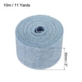 thumbnail image 2 of Unique Bargains 2 Inch x 11 Yards Jute Crafts Party Wrapping Decoration Burlap Fabric Ribbon Light Blue, 2 of 6