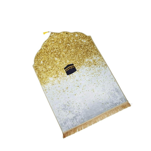 serony Tapis de Prière Tapis de Prière de Collection pour Voyage Extérieur Salon Doré